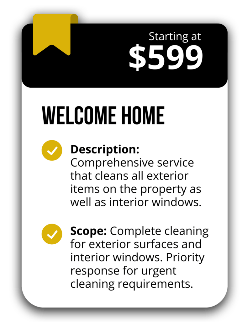 Knights Errant - pressure washing welcome home service - starting at $599